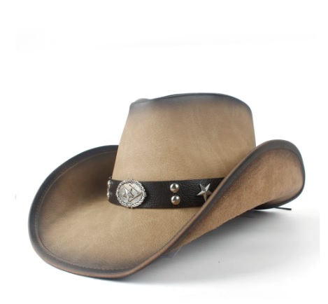 Mũ Cowboy da bò phong cách miền tây hoang dã
