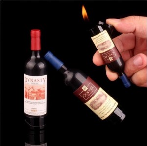Bật lửa sáng tạo mô hình chai rượu vang