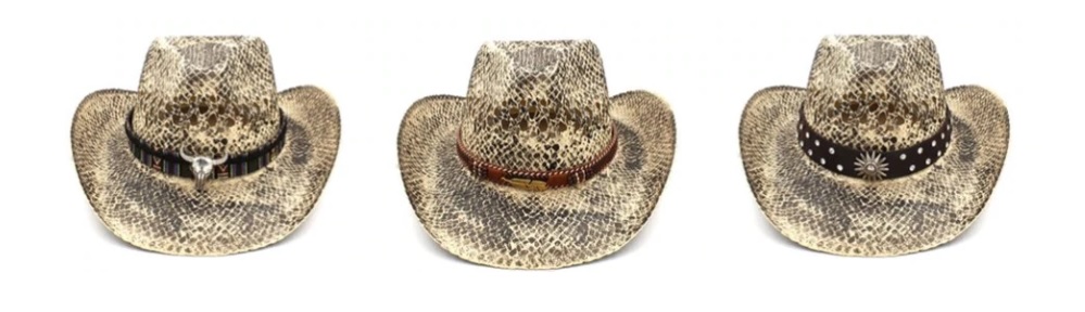 Mũ cao bồi kiểu da rắn Cowboy Hat