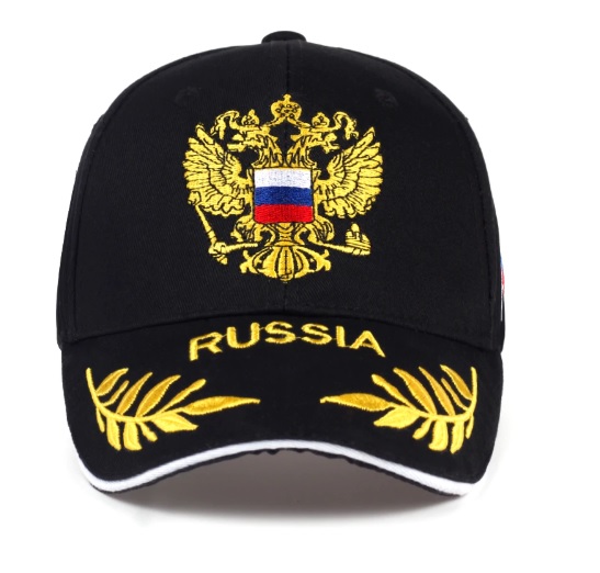 Mũ bóng chày 100% Cotton thêu biểu tượng Nga 